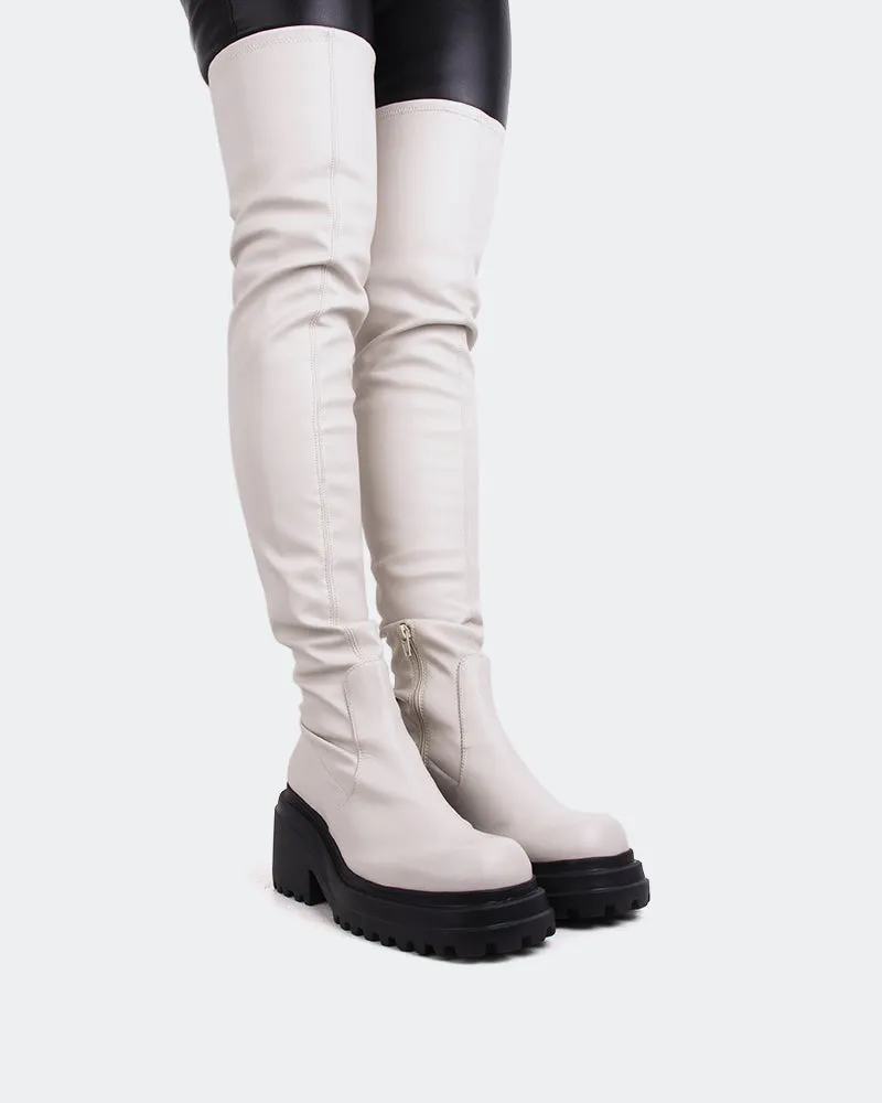Matlock Off White Stretch Clean-Forward