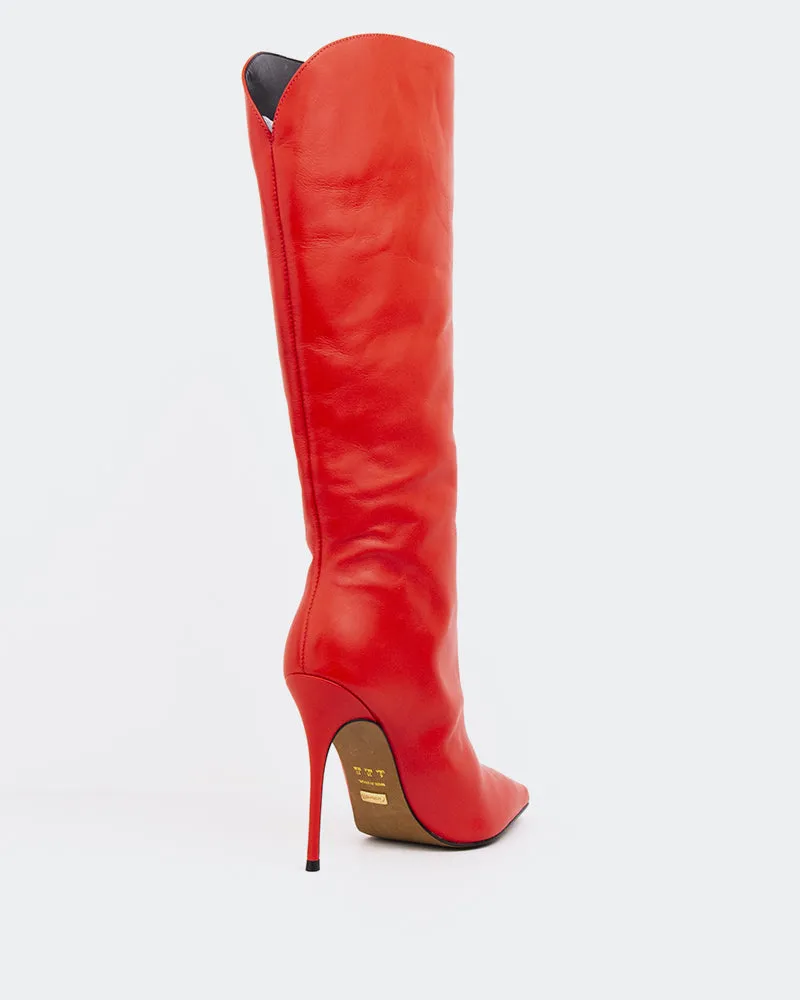 Function-Refined Comfort In Layers Amina Red Leather