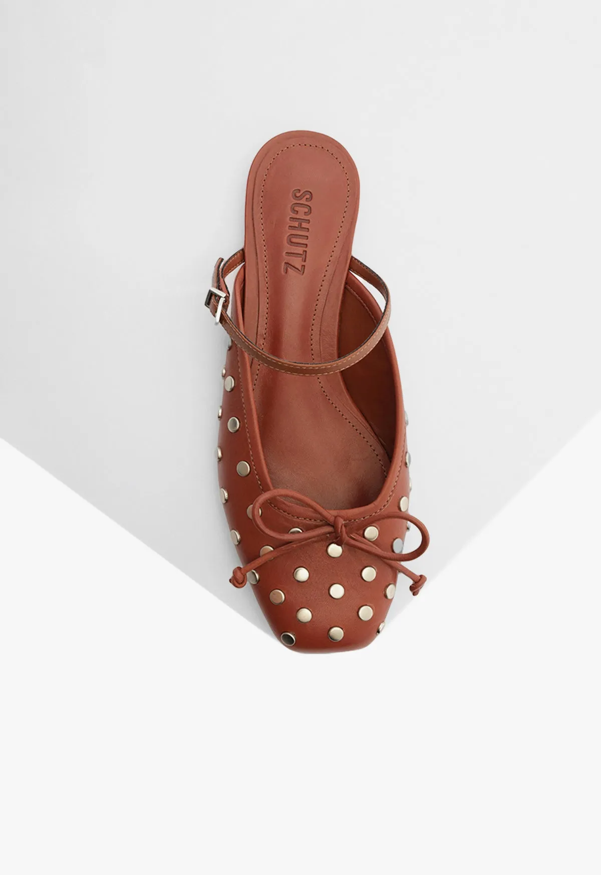 Arissa Mule Studs Leather Flat Redefined Casual Essentials In Motion