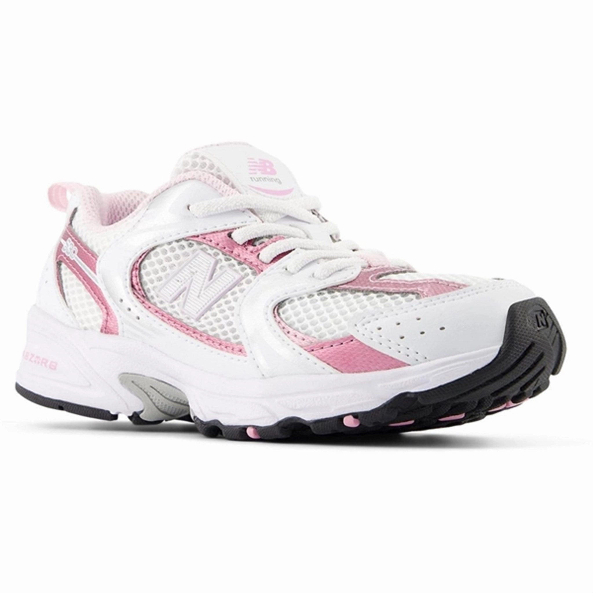 New Balance 530 Kids Bungee Lace Sneakers White Seamless City Layer Light