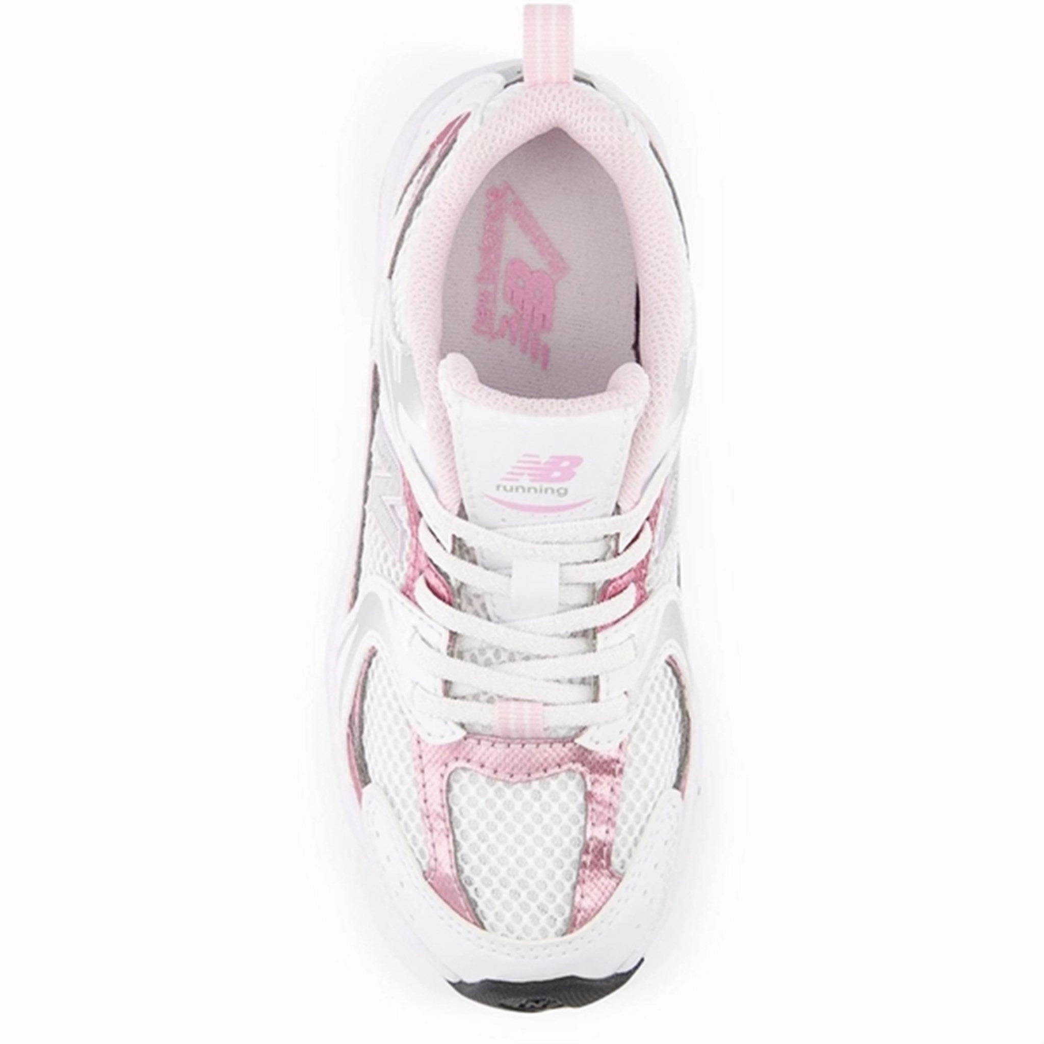 New Balance 530 Kids Bungee Lace Sneakers White Precision-Fit Clean Direction