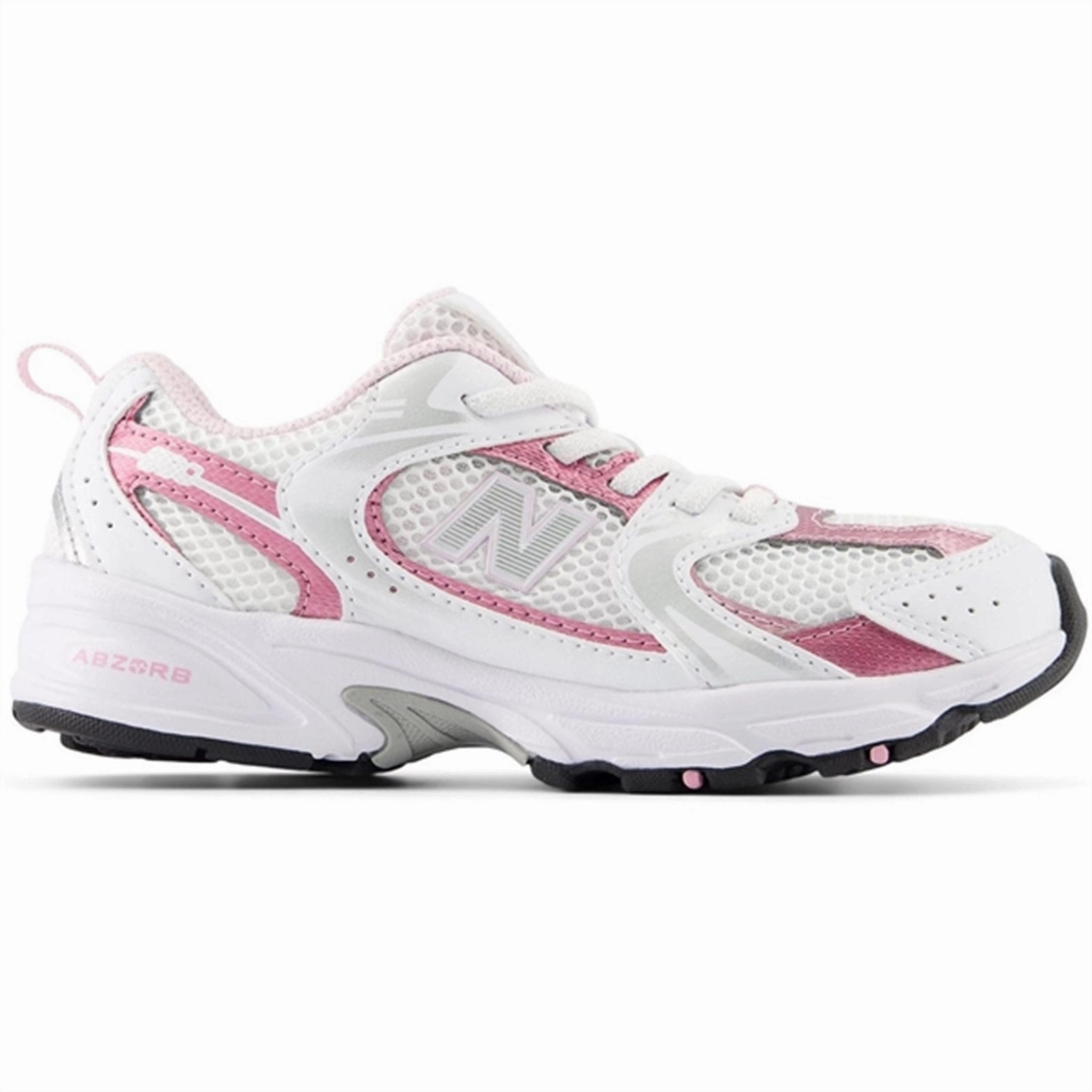 New Balance 530 Kids Bungee Lace Sneakers White Form-Centered City Uniform