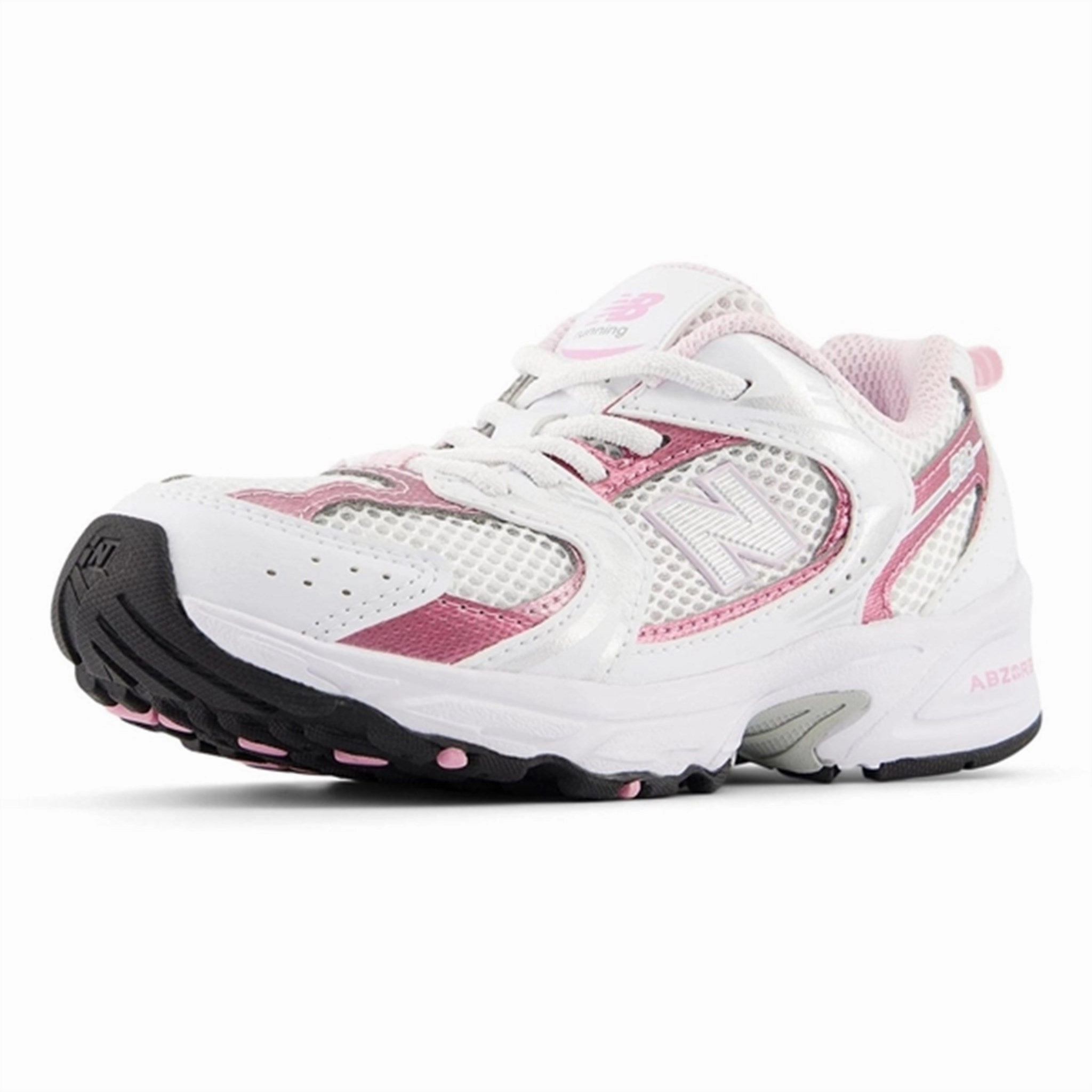 New Balance 530 Kids Bungee Lace Sneakers White Light-Living Low-Key Bold
