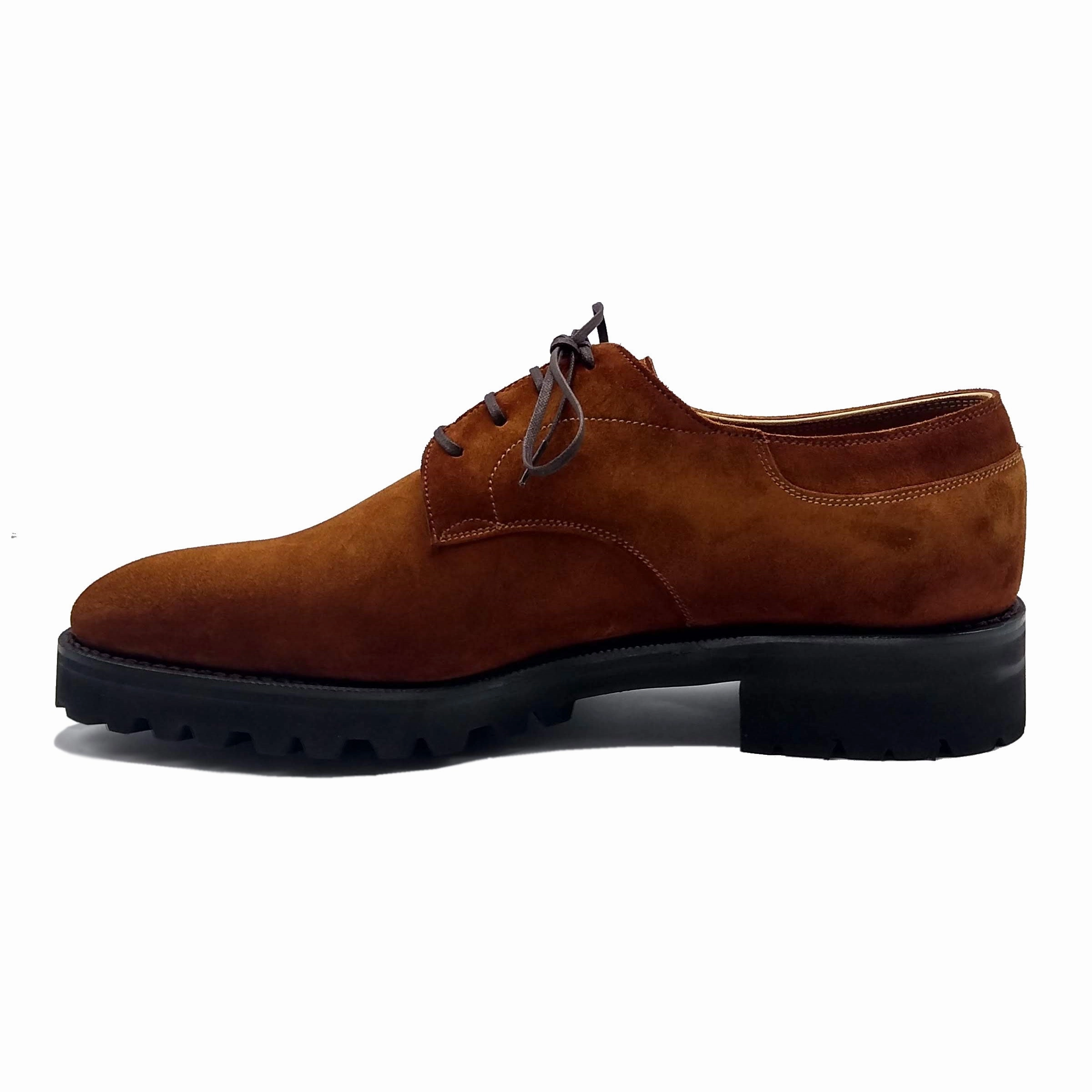 Derby Simple Shoe Mto - Bronze Suede Purpose-Built Fit