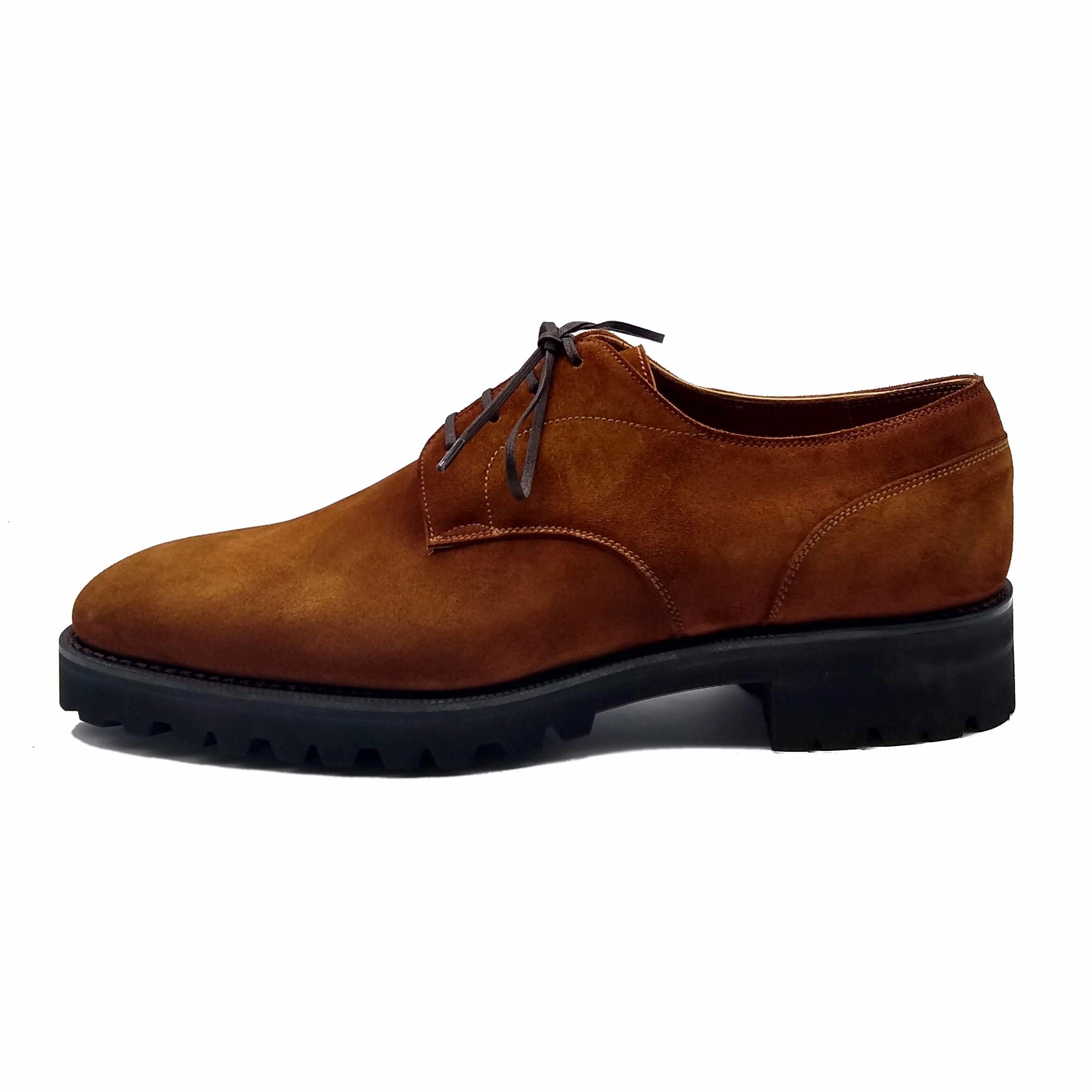 Derby Simple Shoe Mto - Bronze Suede Engineered Fit Seasonal Updates