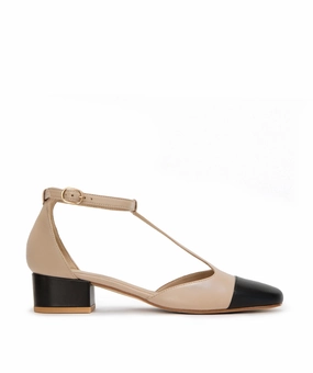 Rosa Beige And Black Pumps Purpose-Built Fit Everyday Sleek