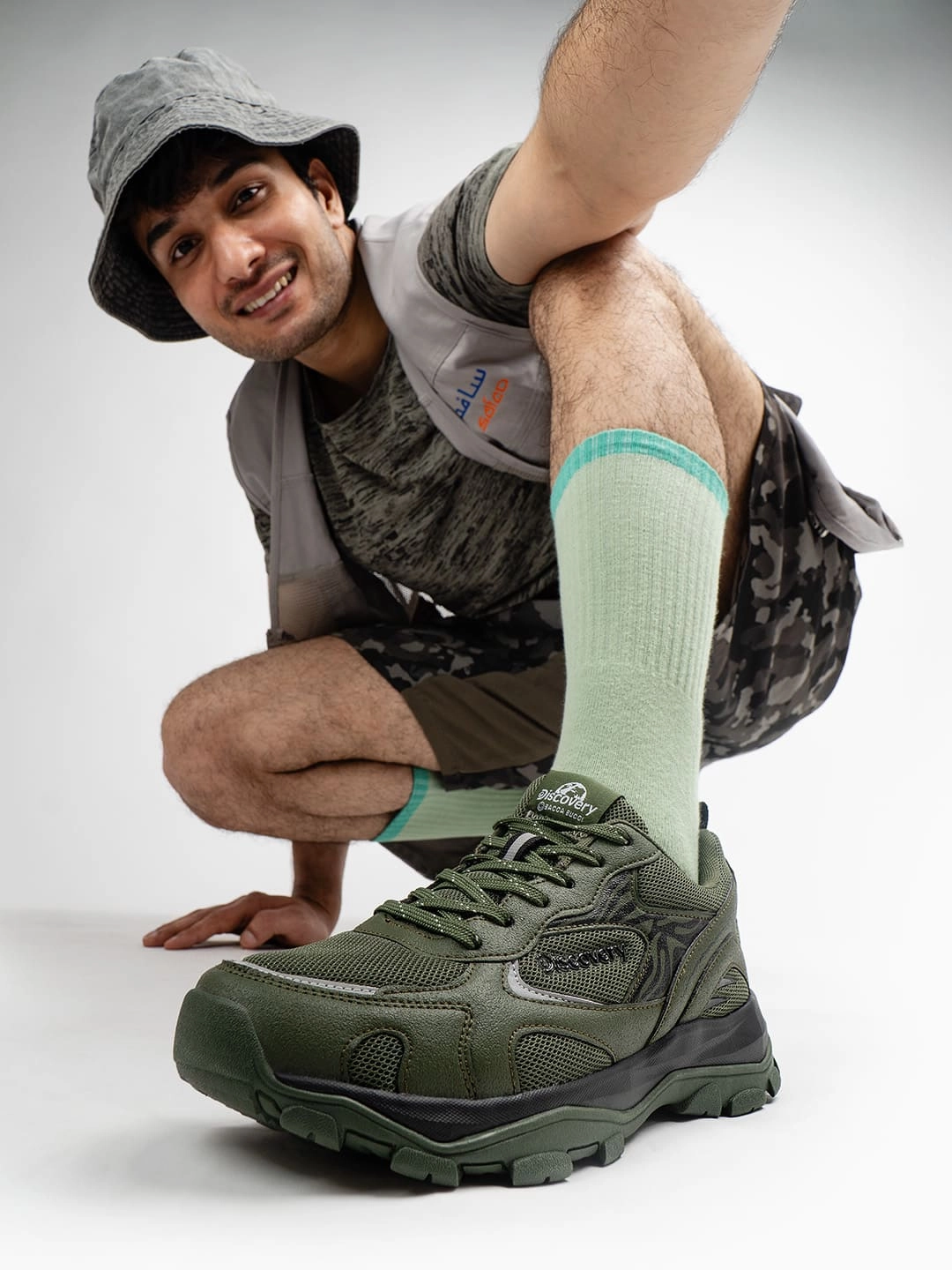 Express In Ease Daily-Ready Bacca Bucci X Discovery Trek 0.1 Men'S Trekking & Trail Hiking Shoes