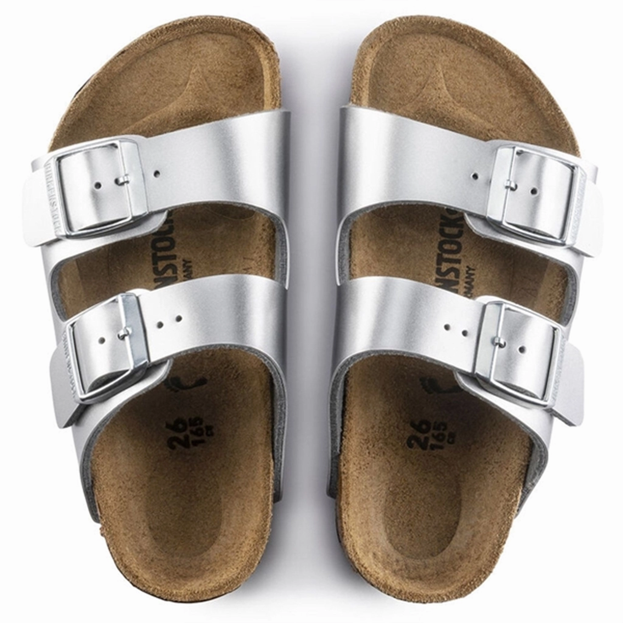 Birkenstock Arizona Kids Bf Electric Metallic Silver Sandals Style Flowwear