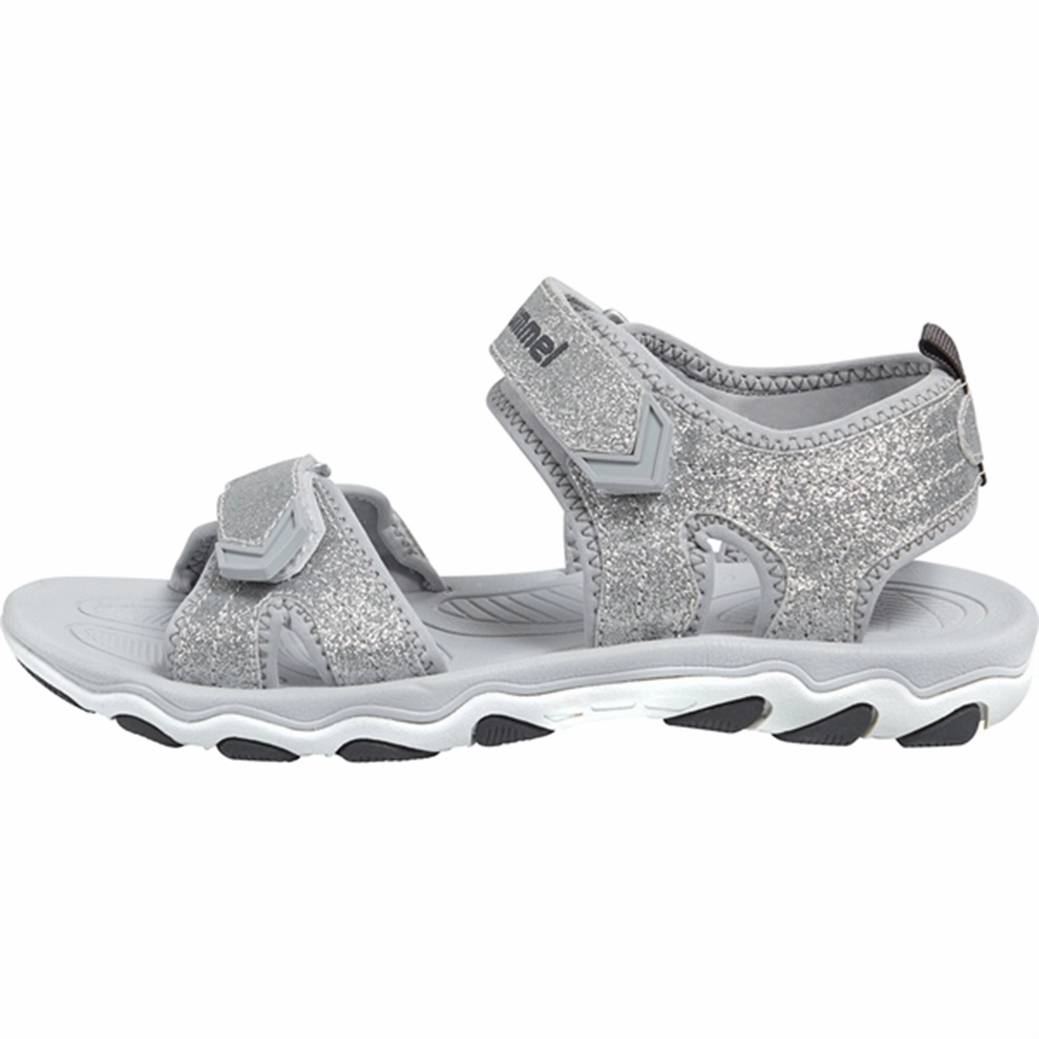 Essentials, Upgraded Hummel Sandal Glitter Jr Silver
