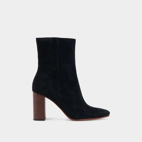 Suzy Booties Onyx Suede Inspired Living Cool And Clean