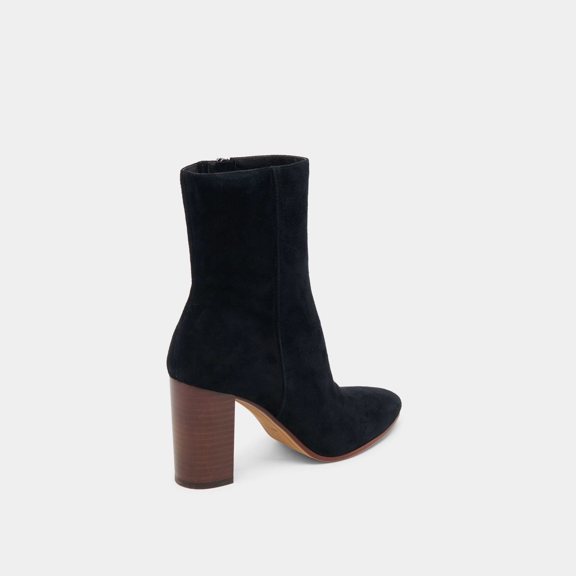 Suzy Booties Onyx Suede Fluid Design Smooth Fit