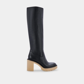 Authentic Motion Performance Meets Style Corry H2O Wide Boots Black Leather