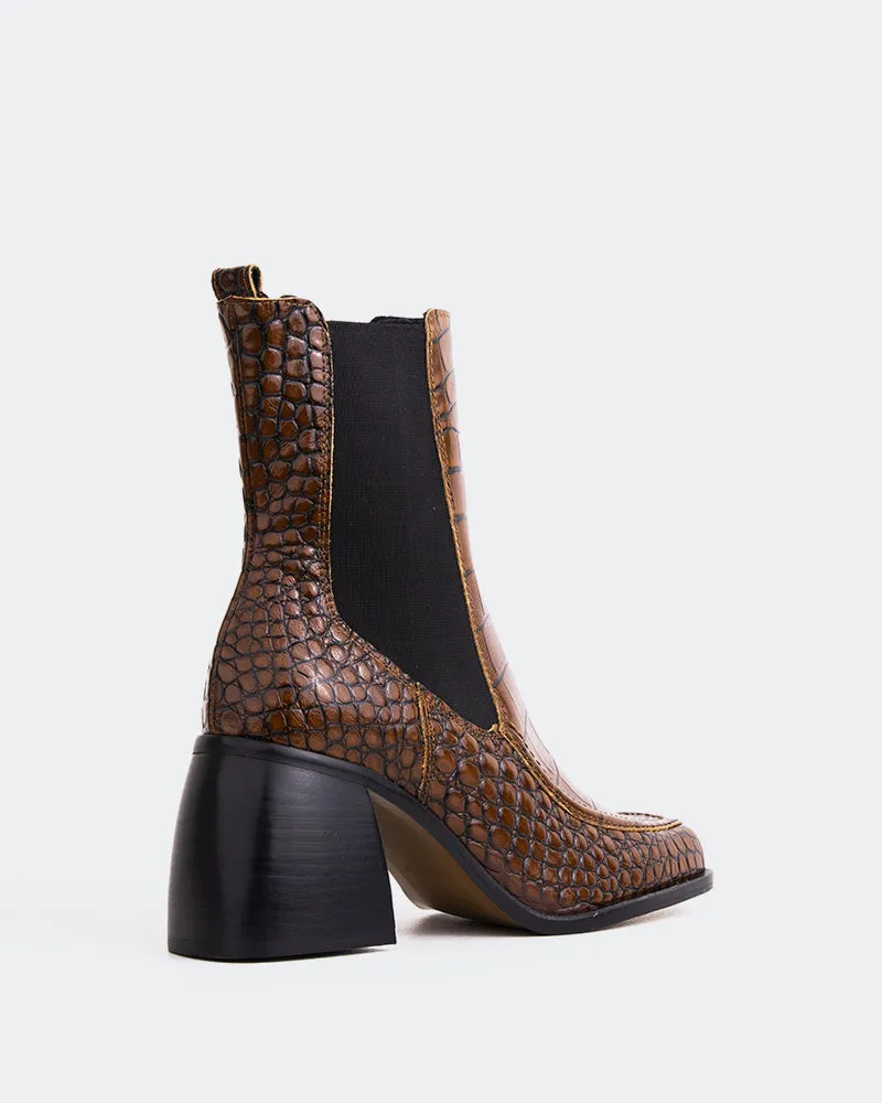 Sleek Routine Couillard Tan Croco Leather