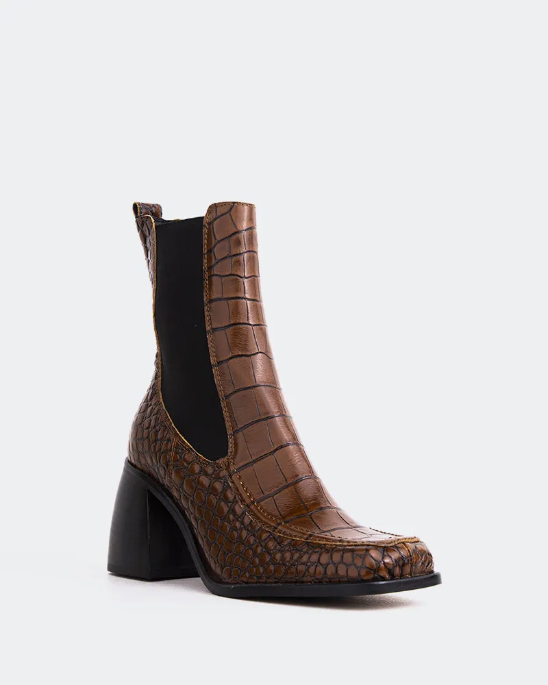 Couillard Tan Croco Leather Your Daily Layer Your Daily Vibe