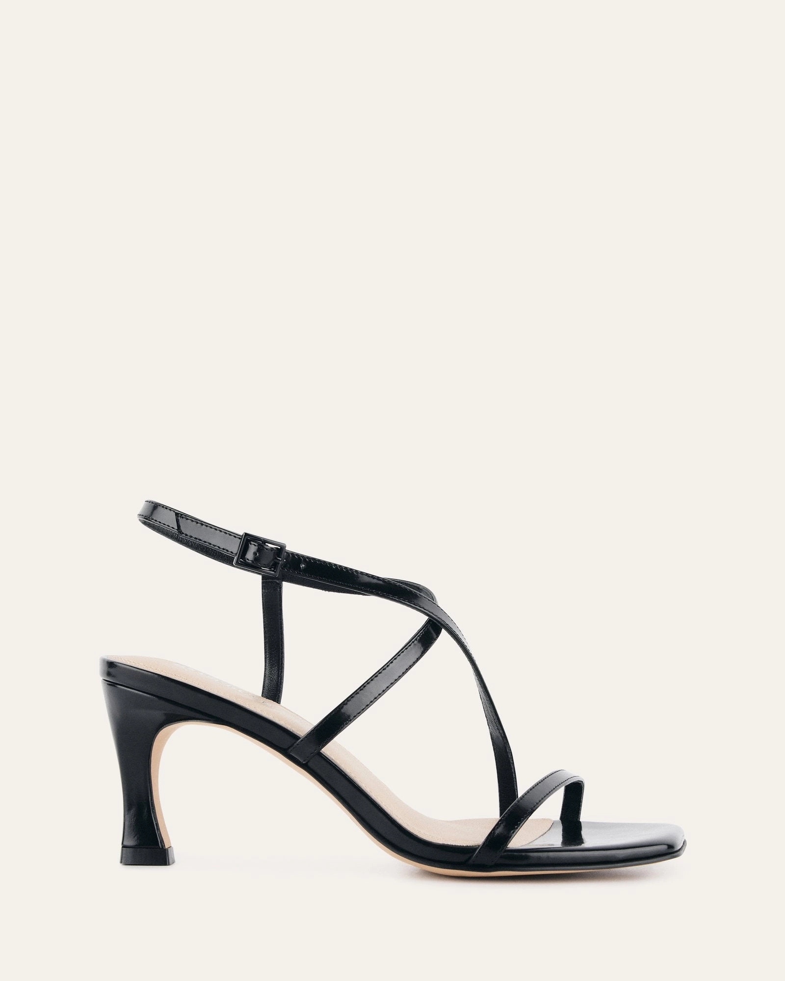 Jockey High Heel Sandals Black Leather Quiet Vibe Coolly Crafted