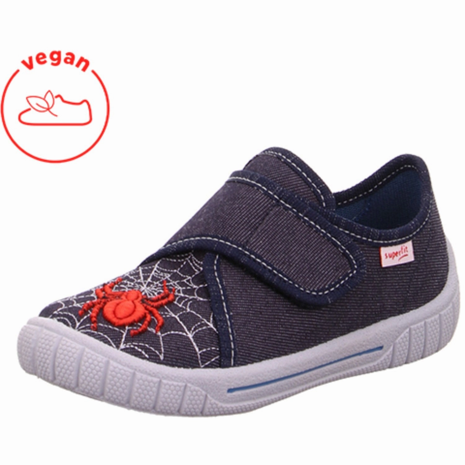 Smart And Simple Superfit Blue/Red Carl Slippers With Cold Lining