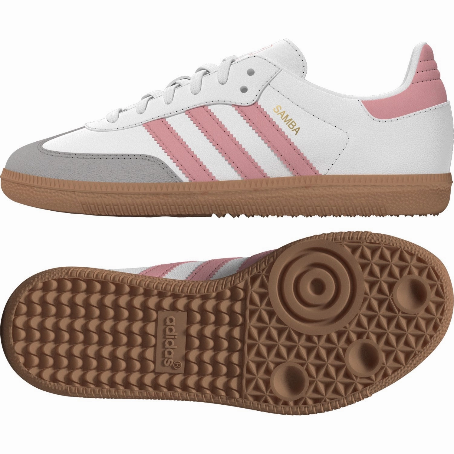 Adidas Originals Ftwr White/Semi Pink Spark/Gum 3 Samba Og C Sneakers Daily Balance