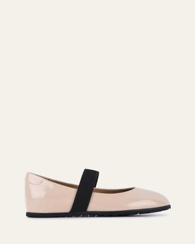 Precision Layers Hope Casual Flats Natural Crinkle Patent