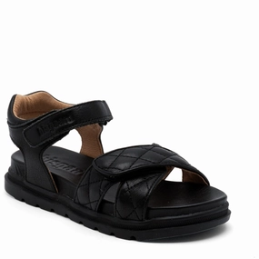Bisgaard Black Obi Sandal Light-Living Rhythmic Fit