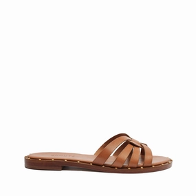 Phoenix Flat Leather Sandal Fresh Drop
