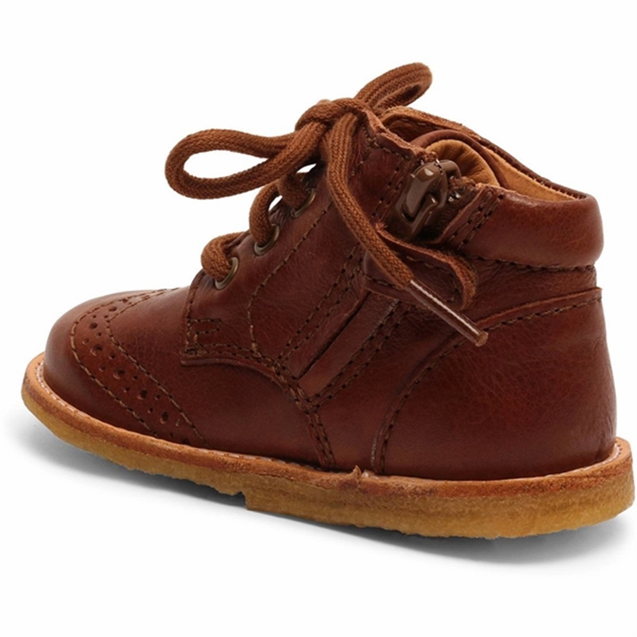 Comfort-Focused Bisgaard Tine First Step Shoe Brandy