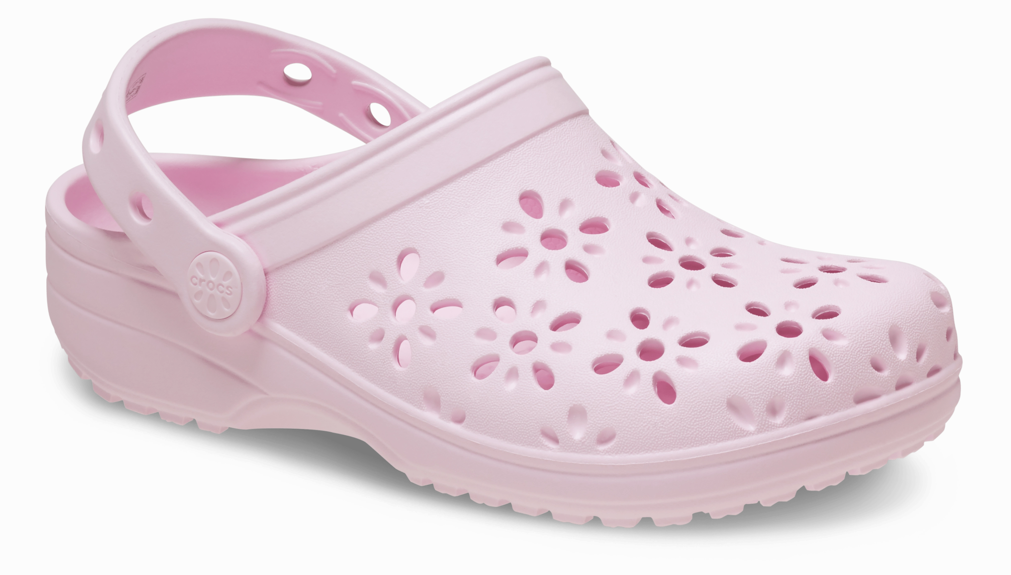 Classic Floral Cut Out Clog Kids (Age 5 ) On-The-Go Style