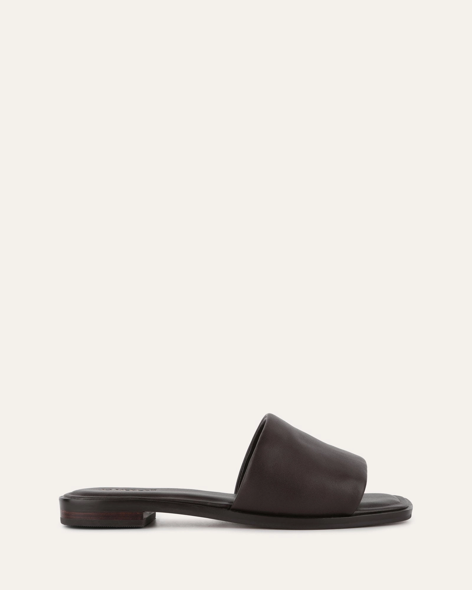 Picasso Flat Slide Cacao Leather Cool Rhythm