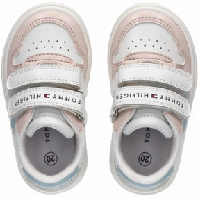 Tommy Hilfiger Flag Low Cut Velcro Sneakers White/Multi Made To Roam