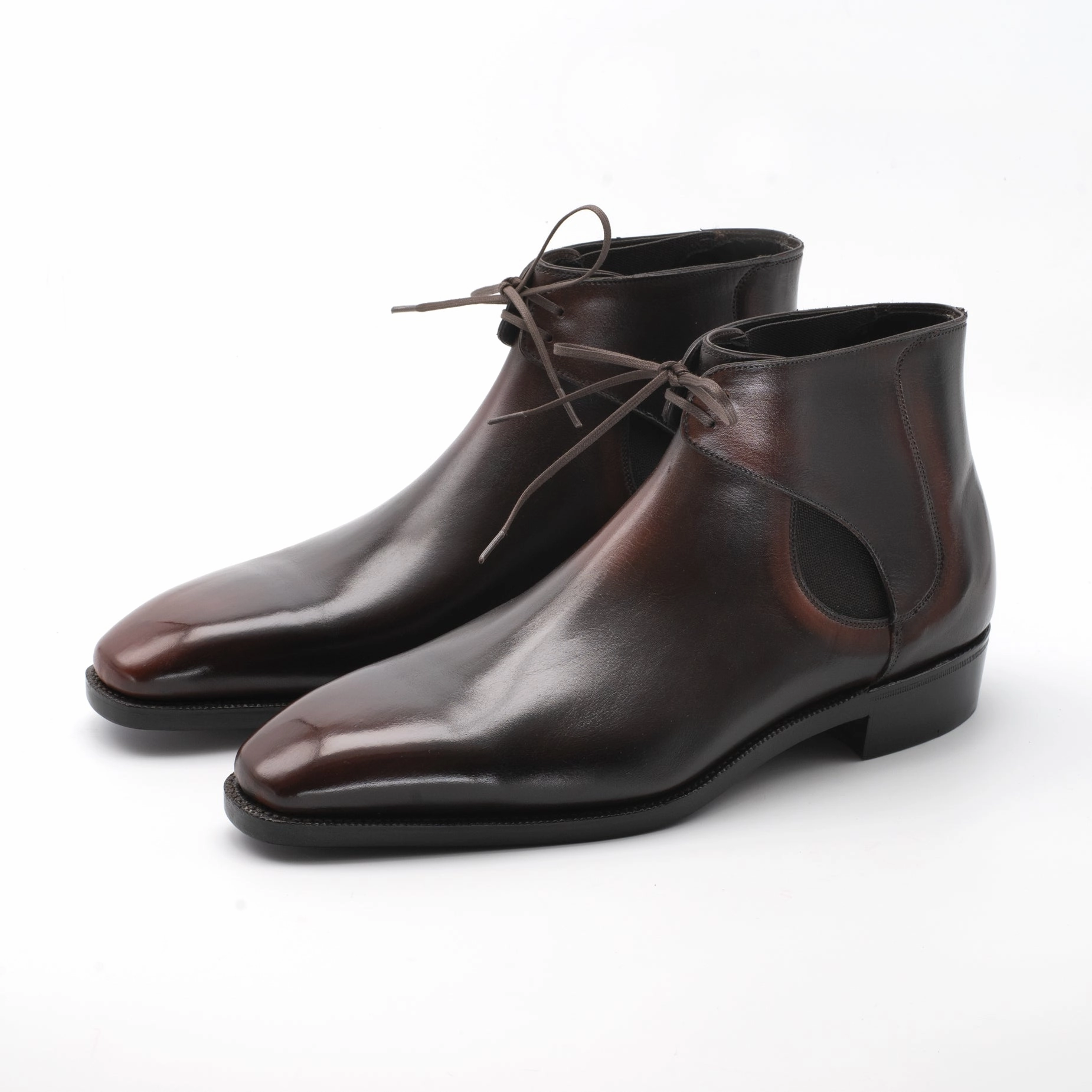 Engineered Casual Street-Forward Decon Chelsea Boot - Espresso Handmade Patina