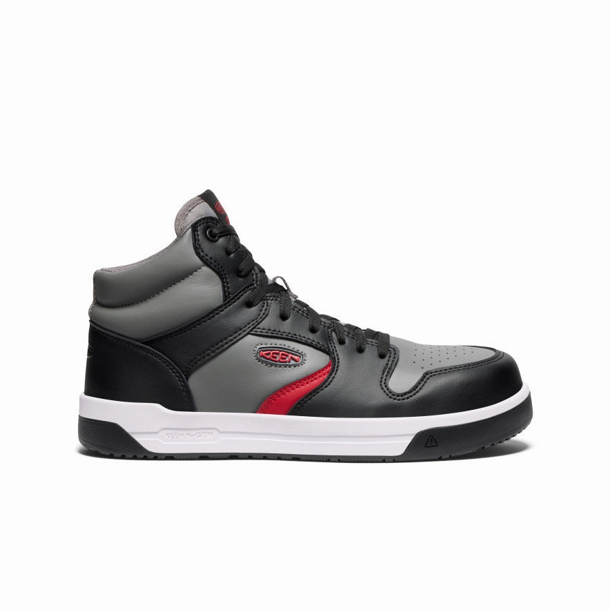 Core Rhythm Men'S Overton Mid Work Shoe (Carbon Toe)  |  Steel Grey/Black