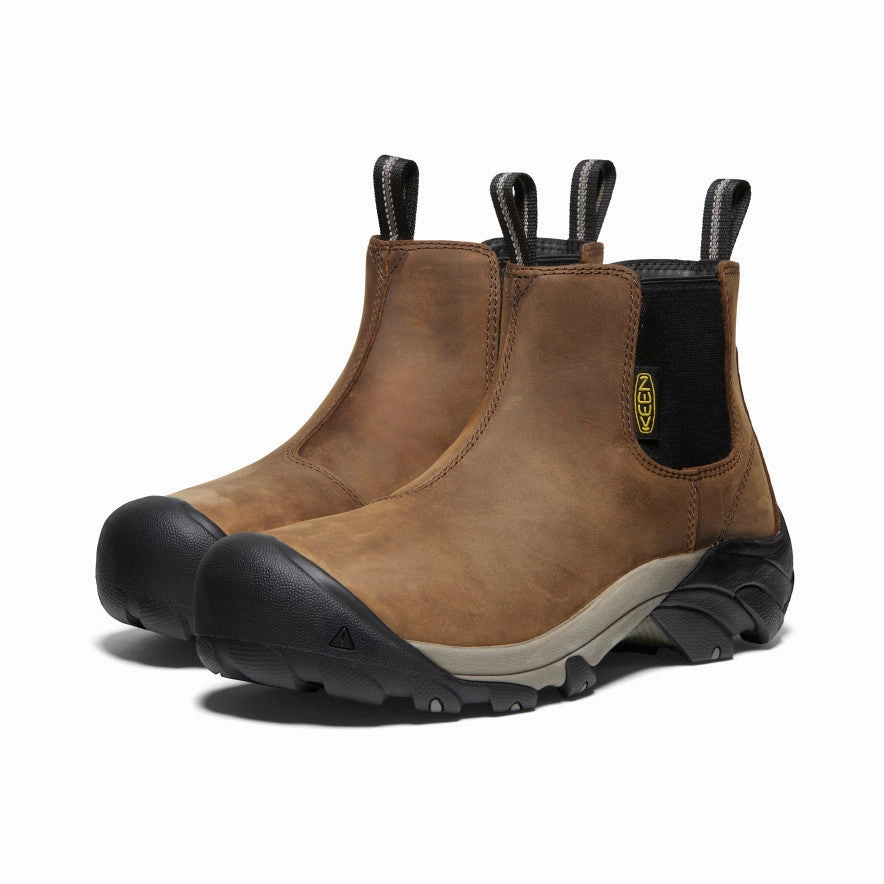 Men'S Lansing Chelsea (Steel Toe)  |  Dark Earth/Black Bold Details