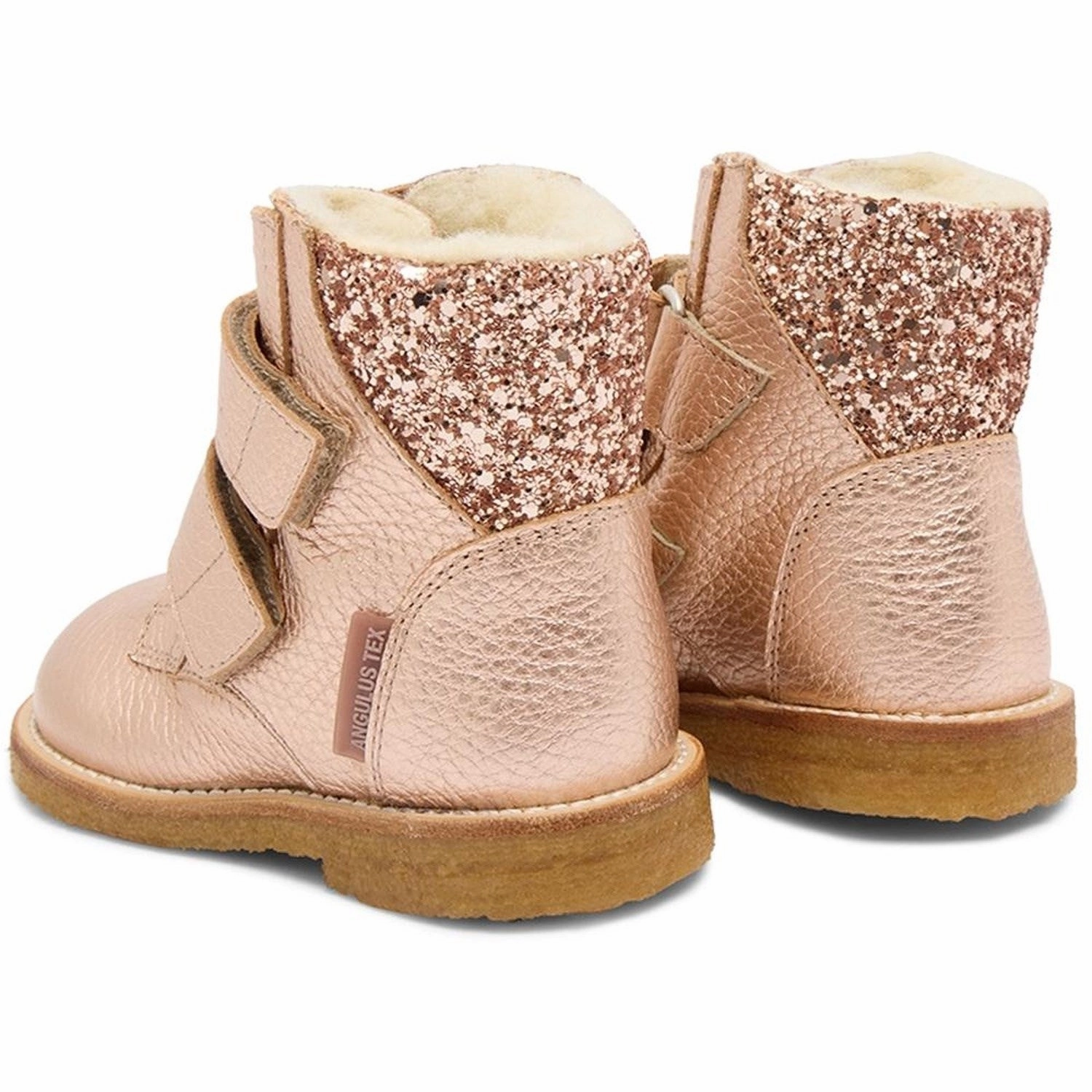 Designed To Shift Angulus Copper/Maple Glitter Tex-Boot Med Glitter Og Velcro Closure