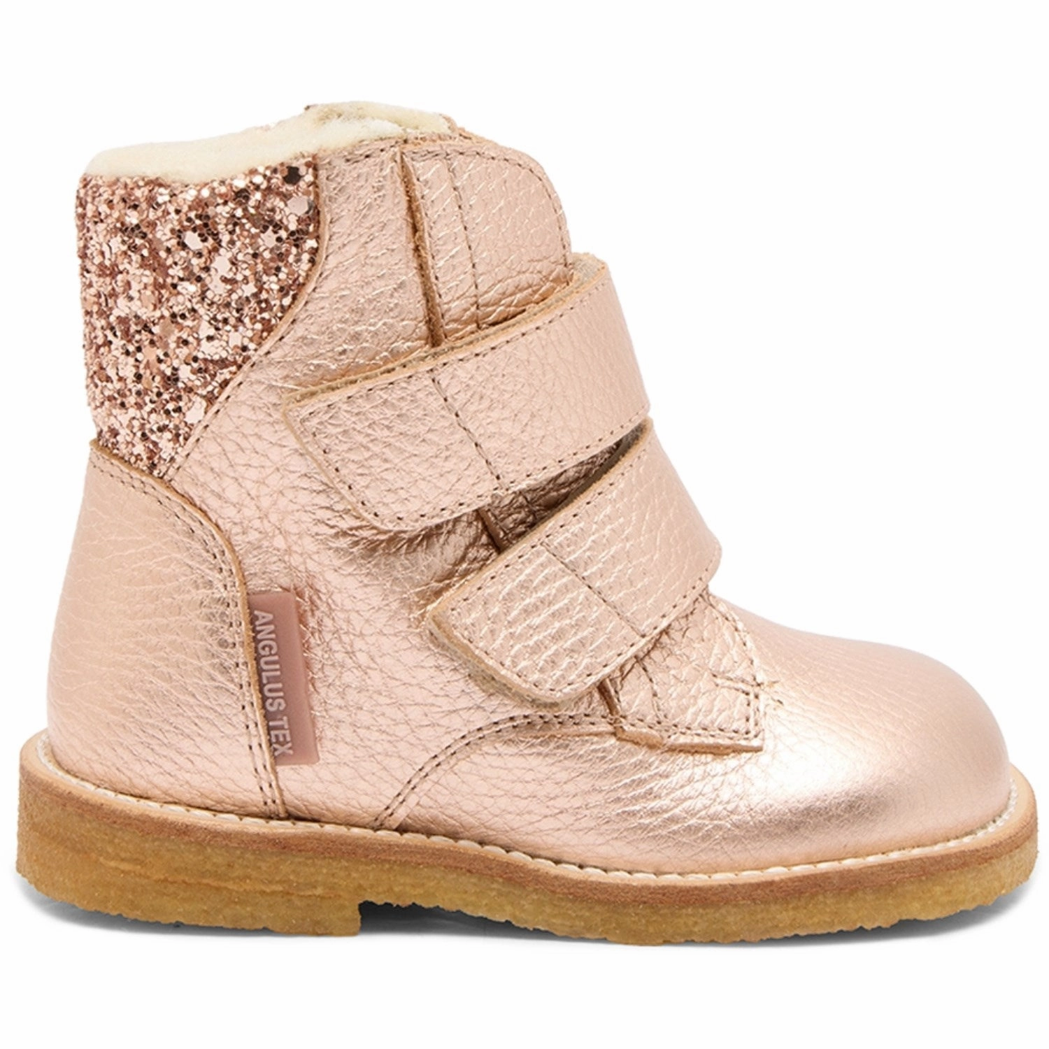 Angulus Copper/Maple Glitter Tex-Boot Med Glitter Og Velcro Closure Precision Style Pure Lineswear