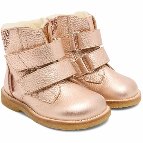 Quiet Design Effortless Gear Angulus Copper/Maple Glitter Tex-Boot Med Glitter Og Velcro Closure