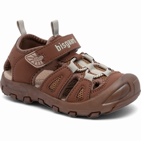 Bisgaard Chocolate Parker Velcro Shoe Purpose-Led Edge-Layered