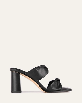 Your Mobile Look Modern Wearables Caylie High Heel Sandals Black Leather