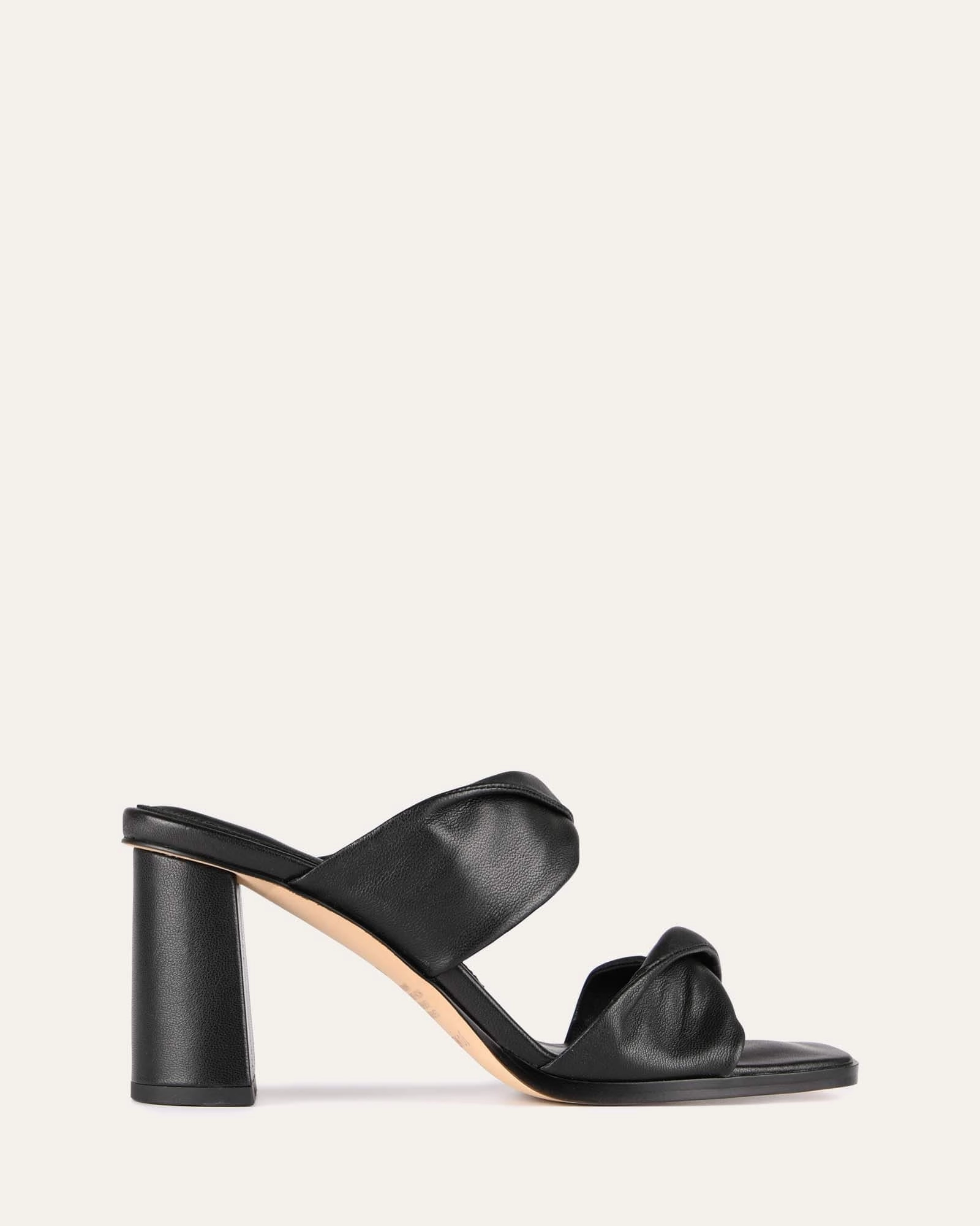 Your Mobile Look Modern Wearables Caylie High Heel Sandals Black Leather