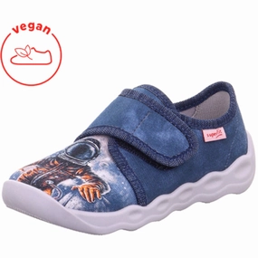 Form And Motion Superfit Blue/Multicoloured Bubble Slippers With Cold Lining
