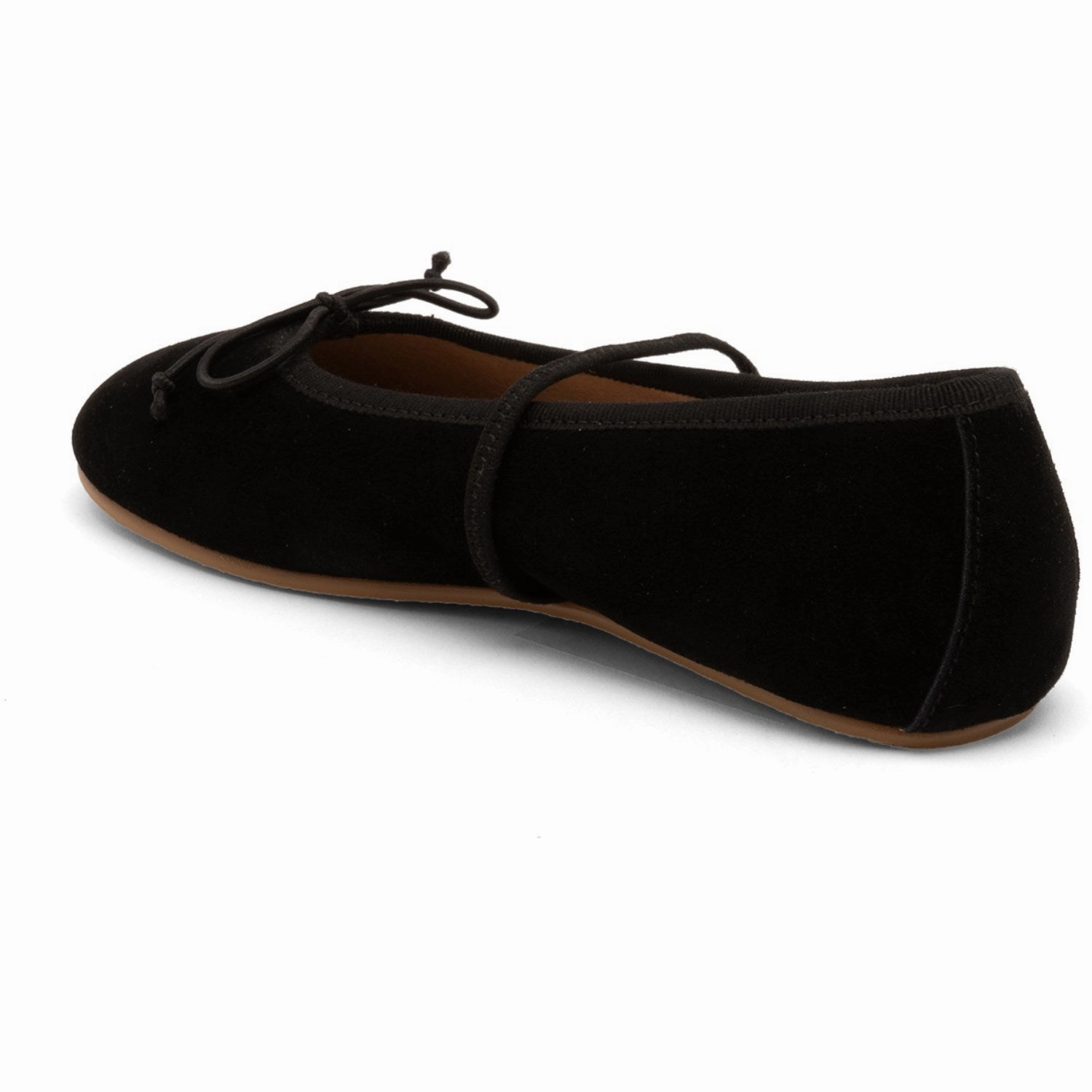 Ease-Forward Fit Refined Urbanism Bisgaard Black Suede Palma Ballerina