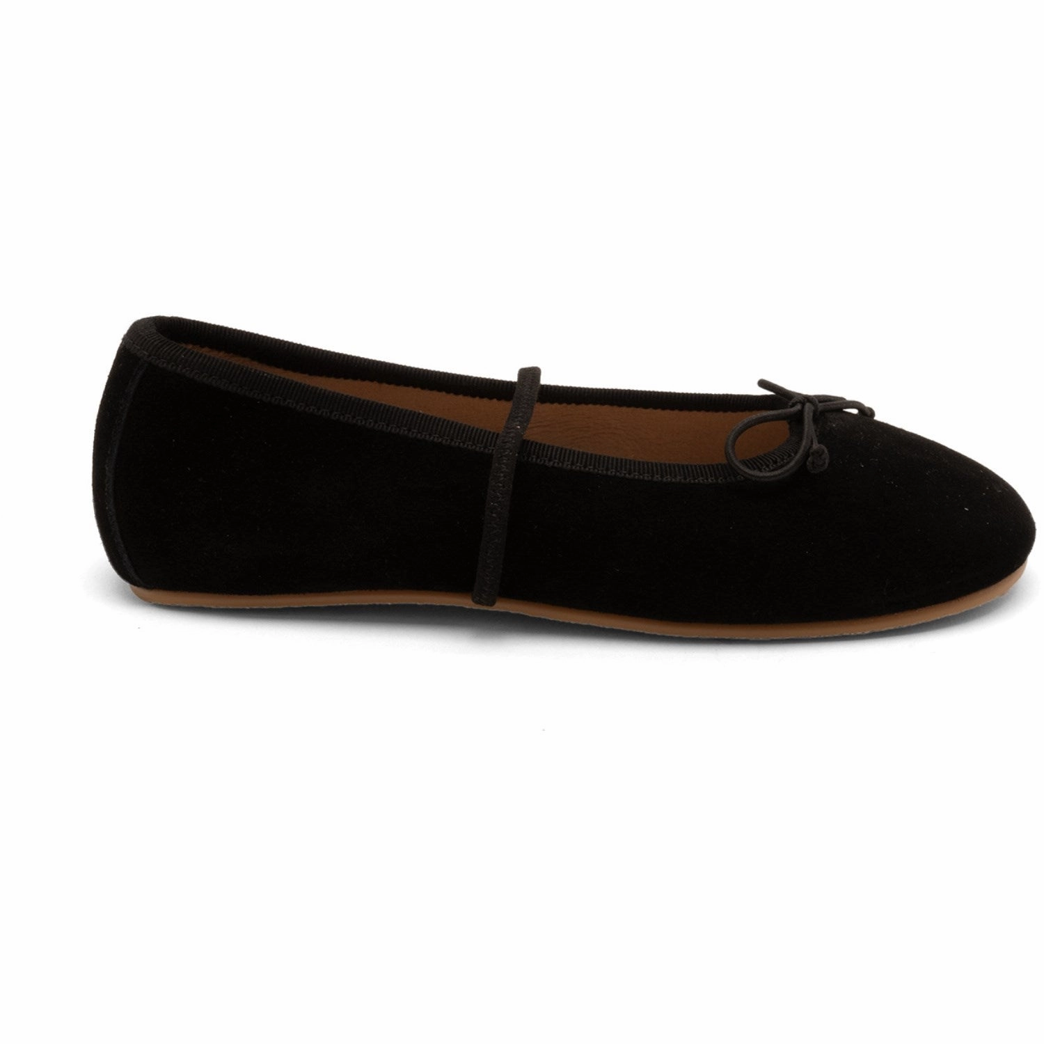 Quiet Vibe Bisgaard Black Suede Palma Ballerina