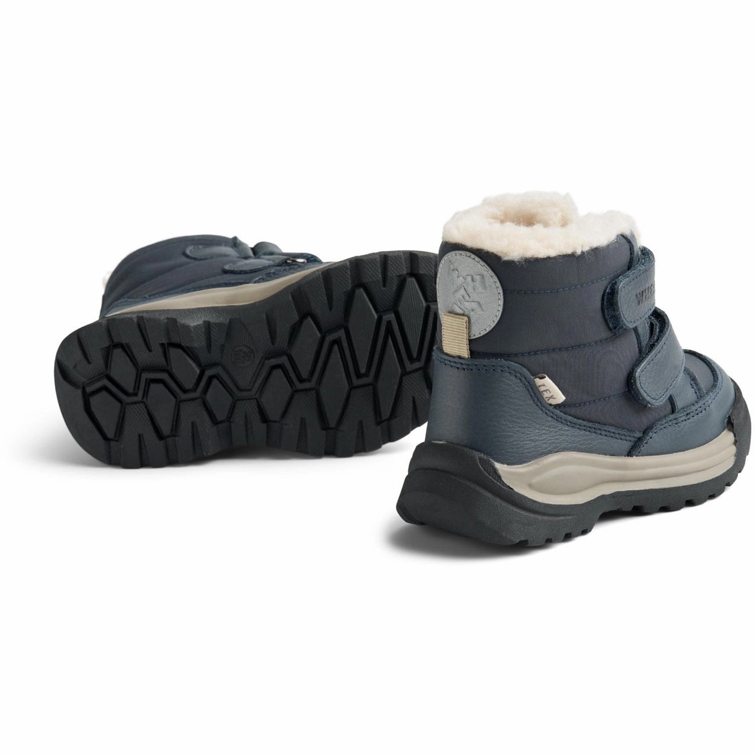 Bold By Design Coolly Crafted Wheat Navy Winterboot Millas Tex