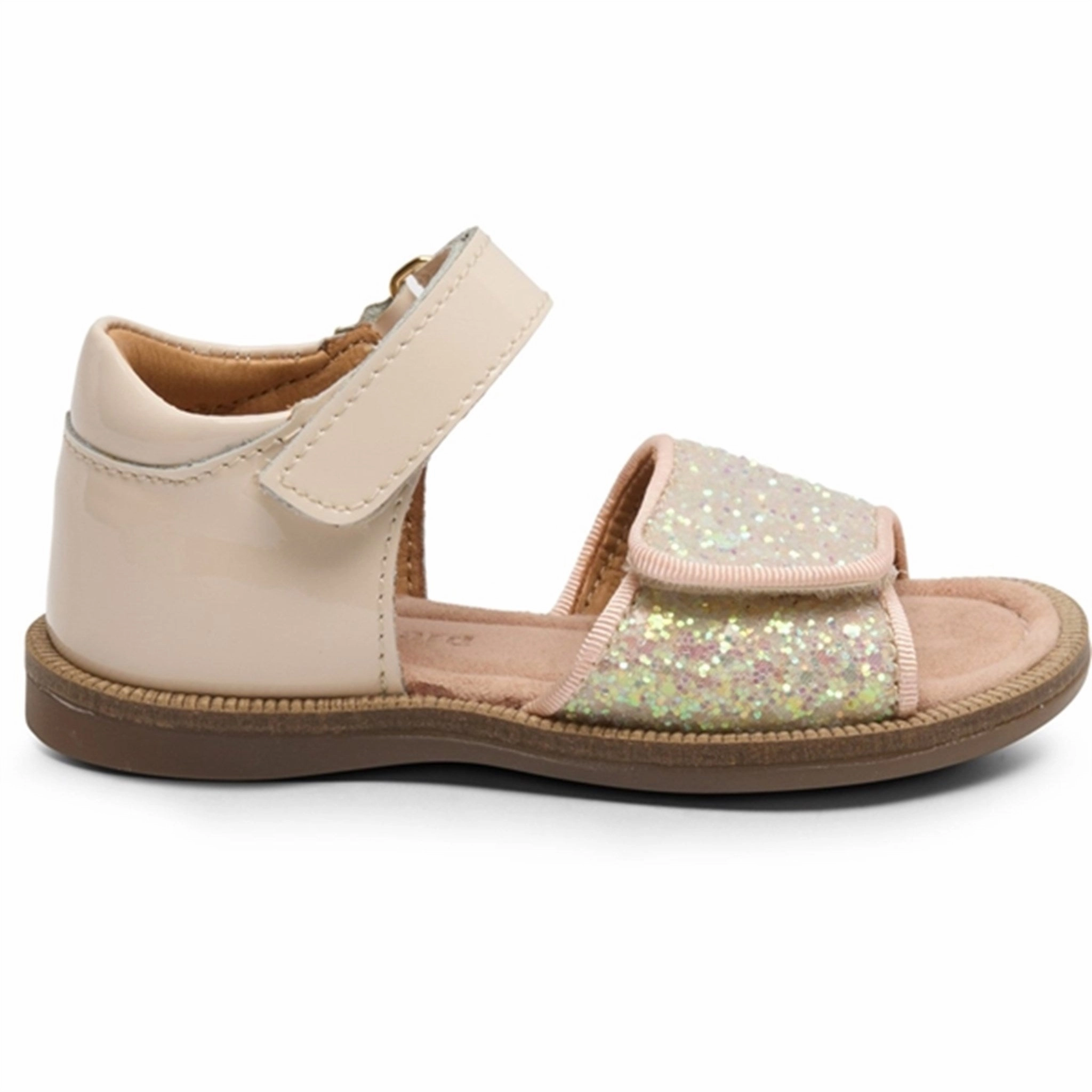 Form Plus Function No-Fuss Fit Bisgaard Aida Sandal Patent Vanilla
