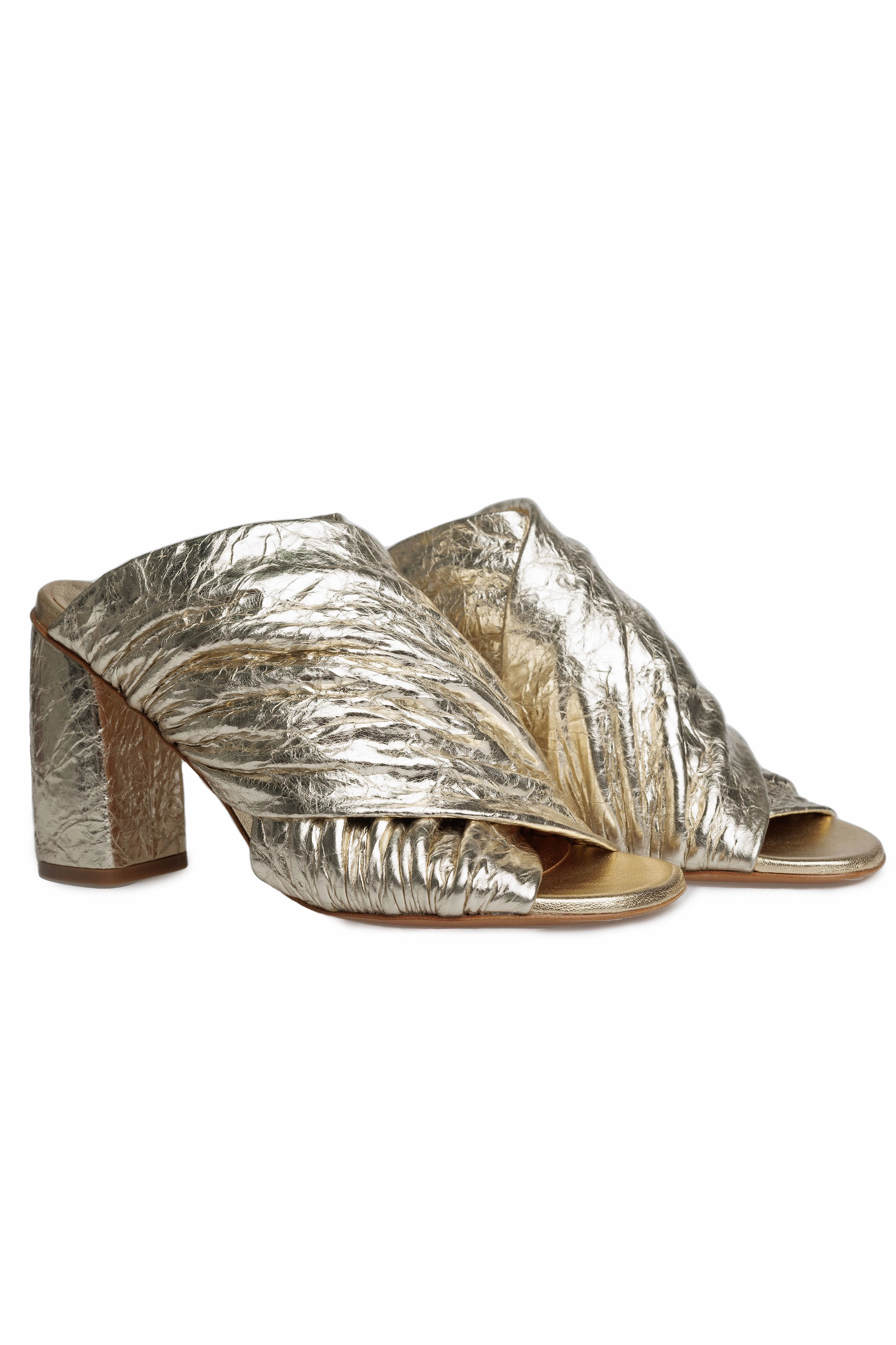 Craquel' Lam' Leather Heeled Sandals Pure Motion