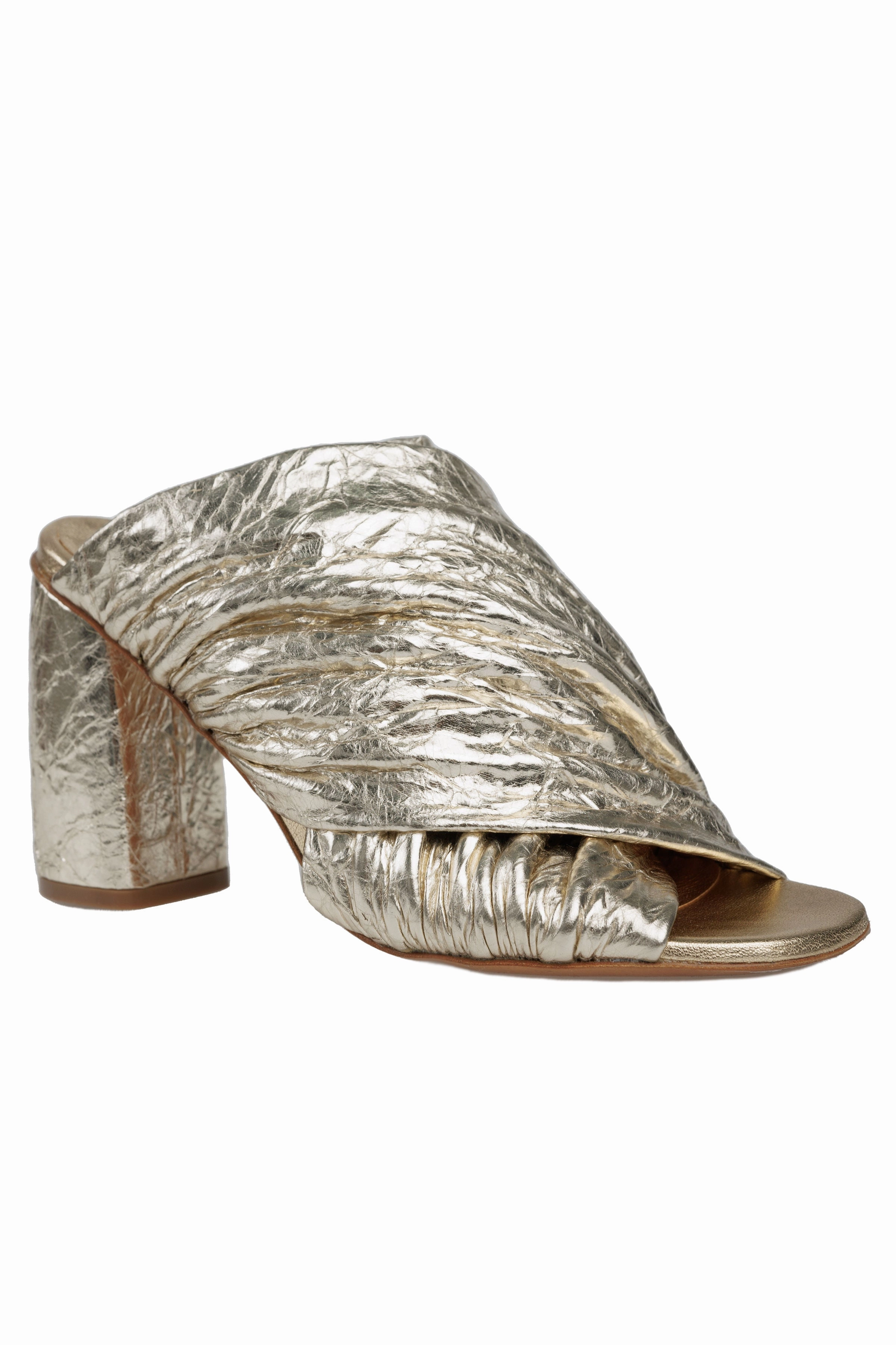 Craquel' Lam' Leather Heeled Sandals Modular Motionwear