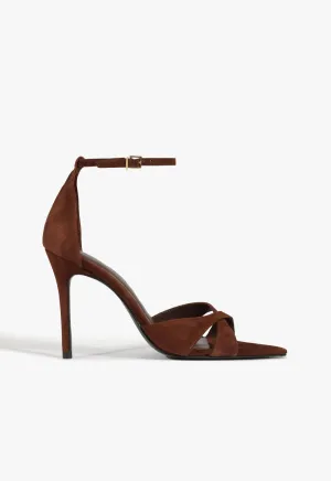 Hilda Leaf Suede Sandal Progressive Tone