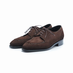 Flowwear Contemporary Vibes Tete Moc Toe Derby Mto - Bitter Chocolate Repello Suede