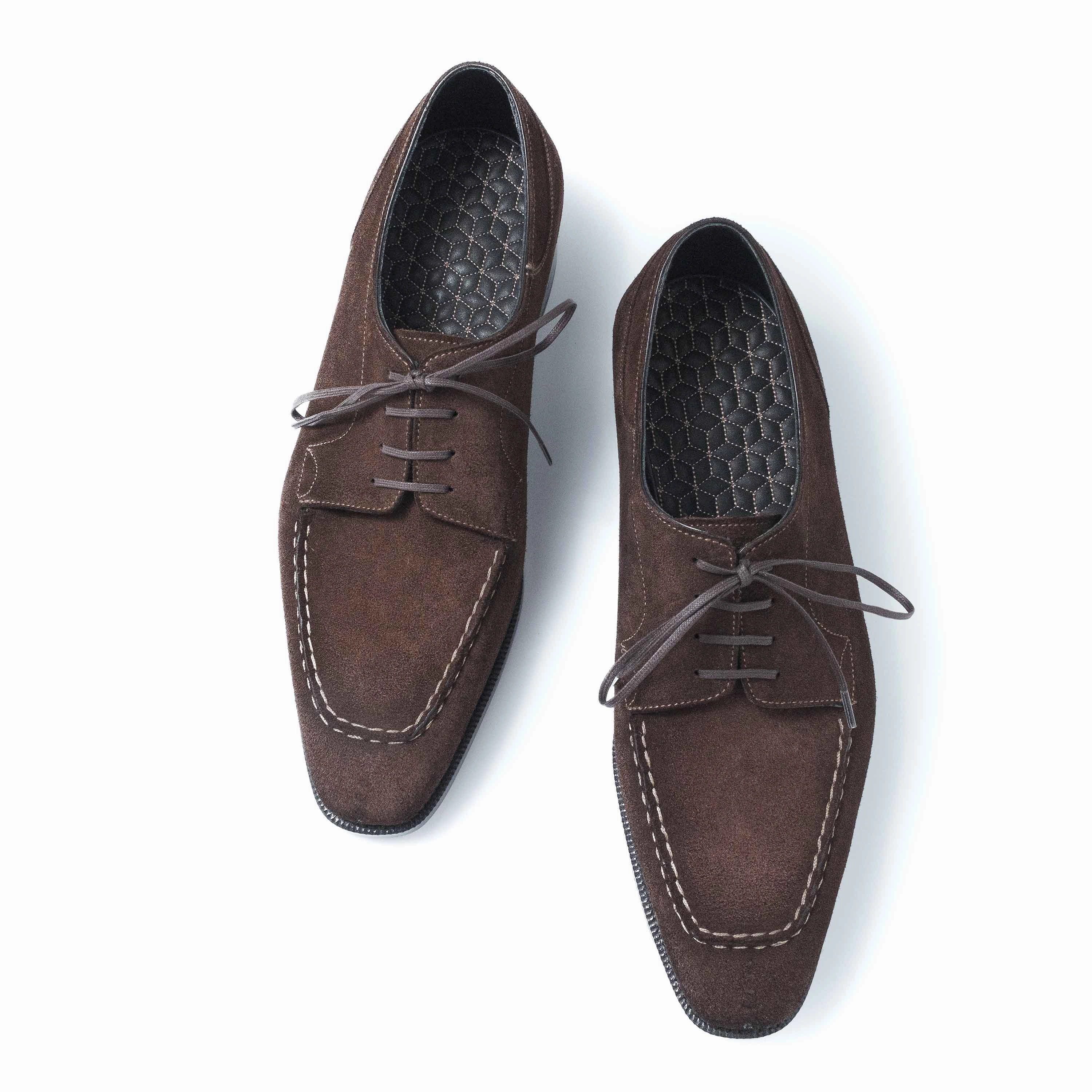 Adapt To Flow Motion Elements Tete Moc Toe Derby Mto - Bitter Chocolate Repello Suede