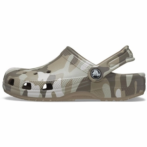 Crocs Classic Camo Clog Mushroom/Multi Season-Free Style Bold Looks