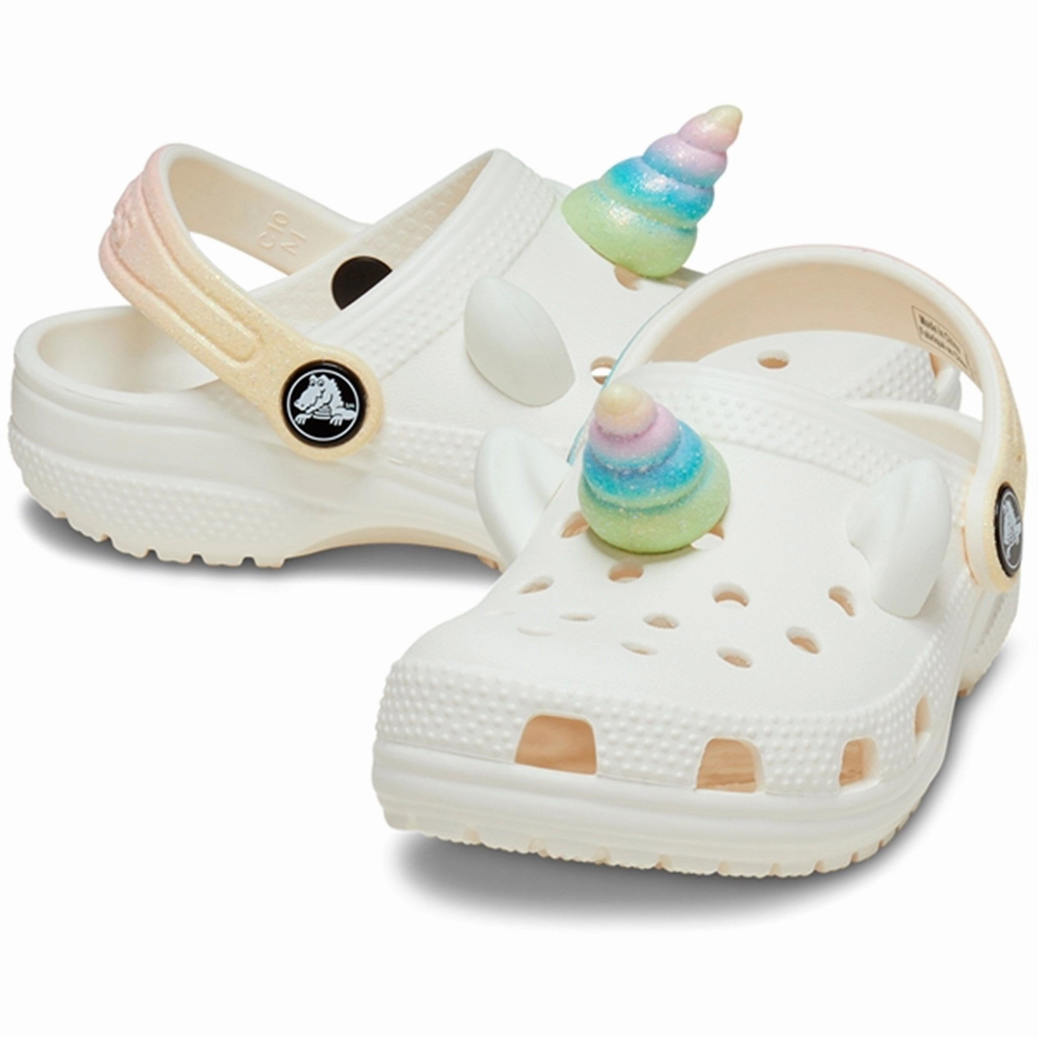 Crocs Classic Iam Rainbow Unicorncgt Chalk Move-Fit Versatility Reimagined
