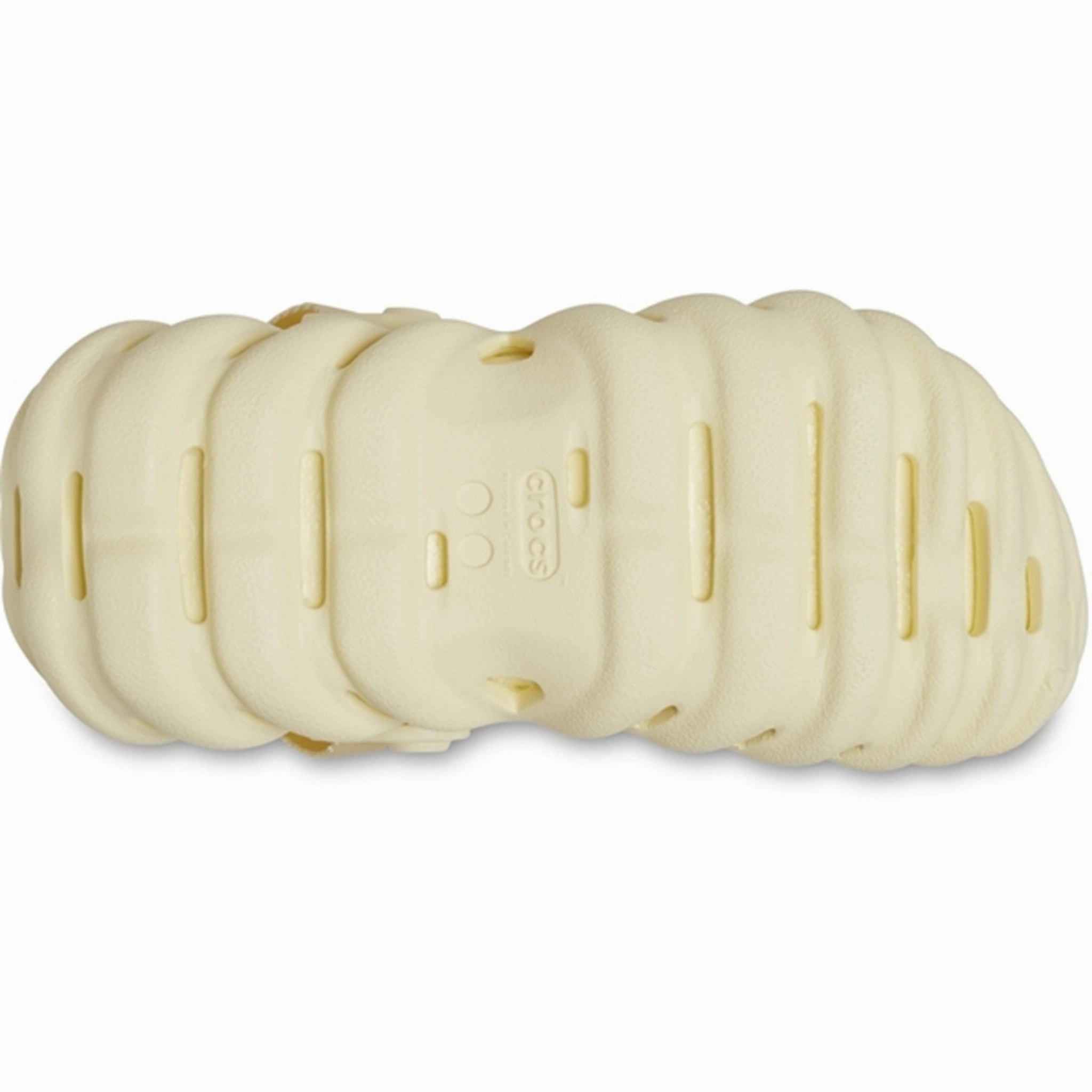 Crocs Echo Clog Buttercream Lifestyle Built Edge In Motion